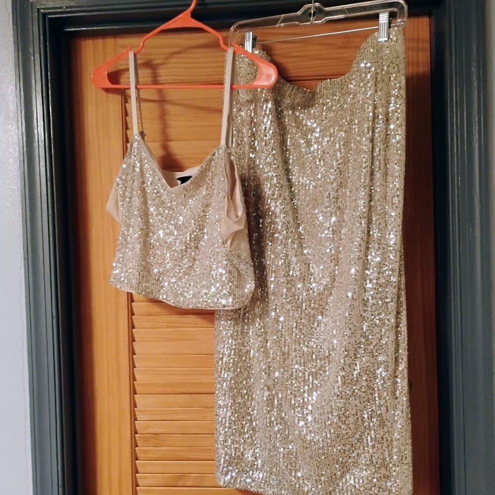 2 Piece Sequin Outfit